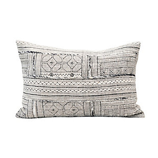 Creative Co-Op Bloomingville Embroidered Cotton Lumbar Pillow, , large