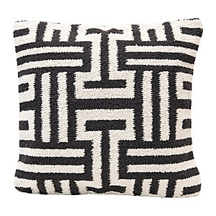Creative Co-Op Abstract Woven Cotton Pillow, , large