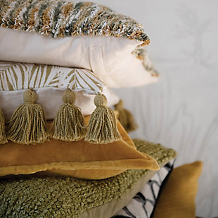 Creative Co-Op Wool Blend Boucle Pillow, , rollover