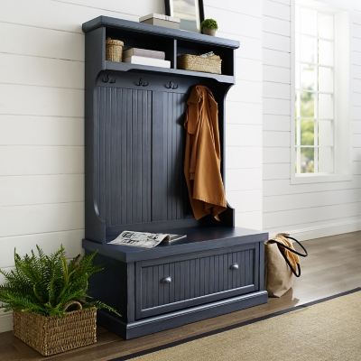 A600025121 Crosley Seaside Hall Tree, Navy sku A600025121