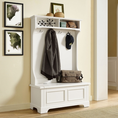 Crosley Campbell Hall Tree, White