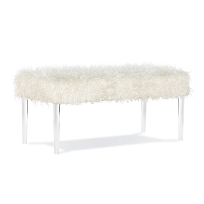 Luxus Faux Flokati Bench, , large