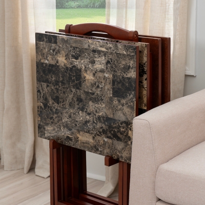 Wood tv tray table hot sale