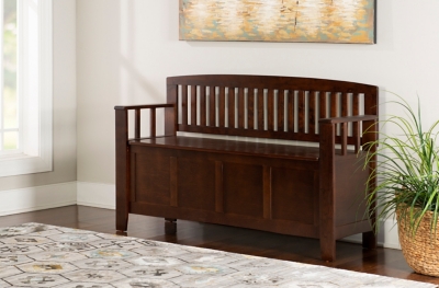 nursery storage bench