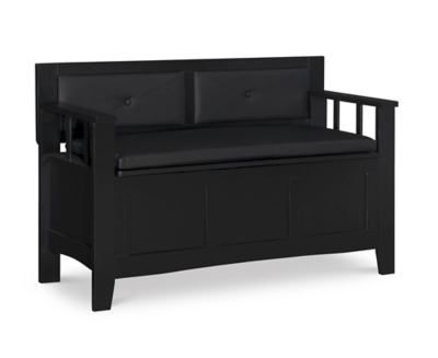 Linon Carlton Storage Bench, , large