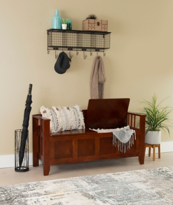 Ashley furniture deals entryway bench