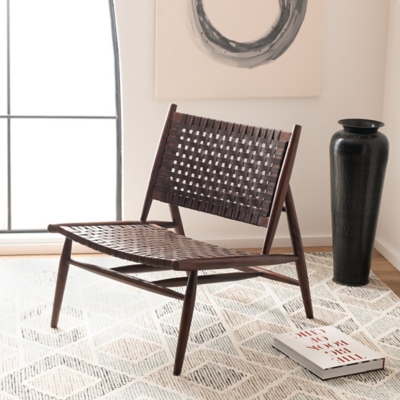 Safavieh Soleil Accent Chair, Dark Brown, rollover