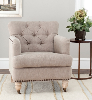 Safavieh Colin Chair, Taupe, rollover