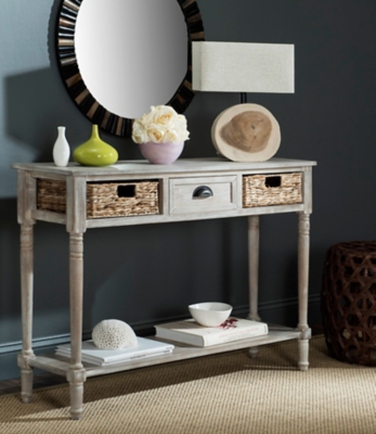 Safavieh Christa Console Table, White Wash