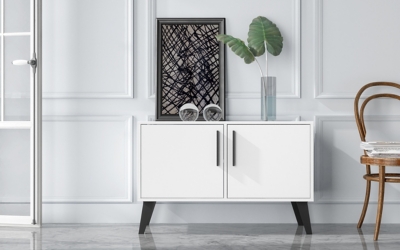 Amsterdam Accent Cabinet, White, large