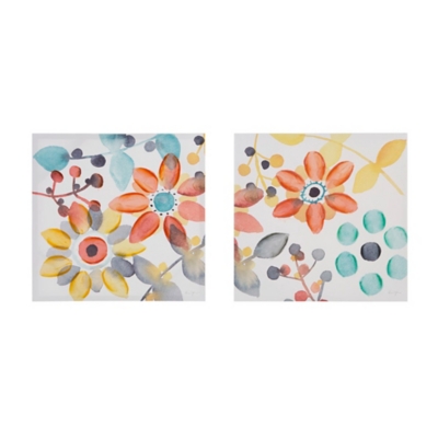 Intelligent Design Multi Canvas with Hand Embellishment 2 Piece Set, , large