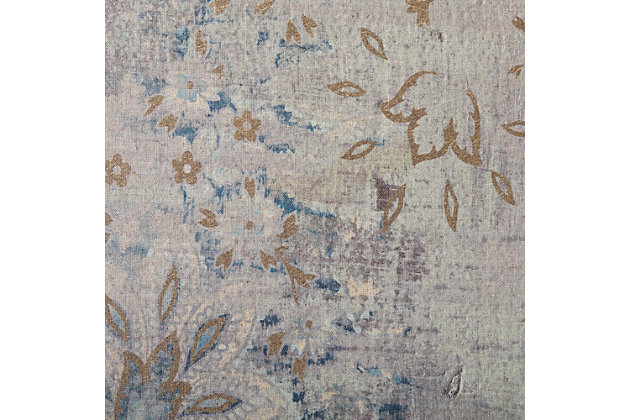 These weathered damask wall prints offer a subtle take on boho-chic style. The three-piece set, printed on linen canvas, features a serene blue and neutral color palette for a complementary addition to your home.Set of 3 | Made of canvas, engineered wood and linen | Blue and neutral color palette | Gallery wrapped canvas | Giclee reproduction | Ready to hang (D-ring hangers) | Indoor use only | Imported