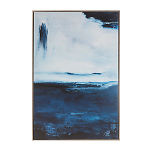 Martha Stewart Blue Framed Canvas Art, , large