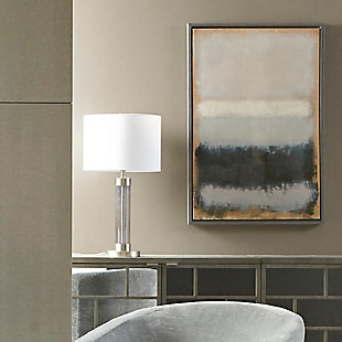 The Martha Stewart "Stratus" wall art brings a simple-yet-sophisticated touch to your home decor. This framed canvas showcases an abstract composition in shades of gray and charcoal for a contemporary look. A black frame completes the design, while the gel coating provides an additional layer to protect the colors from fading. This stunning piece brings a modern touch to your living space anywhere it's displayed.Made of canvas, engineered wood, acrylic, polystyrene and paper | Gray and charcoal hues with textured gel coating | Frame with black finish | Gallery wrapped canvas | Giclee reproduction | Ready to hang (D-ring hangers) | Indoor use only | Imported