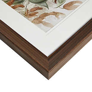 The Martha Stewart "Pretty Bird" graphic wall art set adds a charming country-inspired accent to your home decor. Each framed wall art piece features a stunning bird in a double matte display with glass front, for a serene cottage touch.Made of paper, engineered wood, glass and polystyrene | White and brown | Glass front frame with brown finish | Double matted | Giclee reproduction | Ready to hang (sawtooth hangers) | Indoor use only | Imported