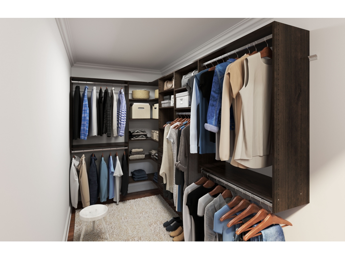 EasyFit 60-96 W Modern Raised Ultimate Closet System | Ashley