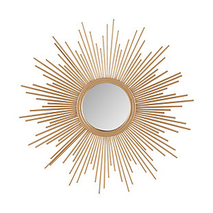 Madison Park Gold Small Sunburst Mirror, , large