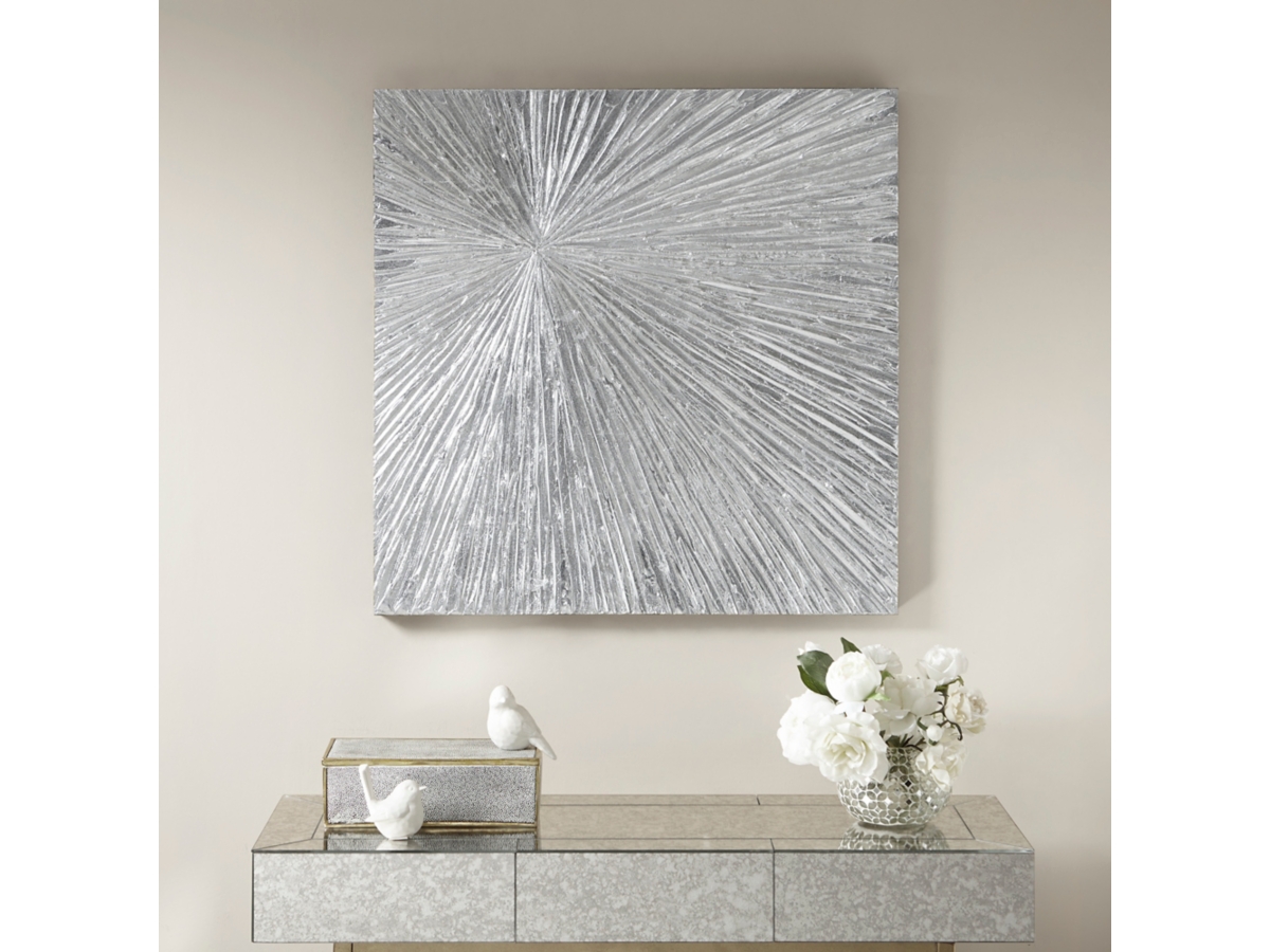 Sunburst Hand Painted Dimensional Resin Wall Art | Ashley