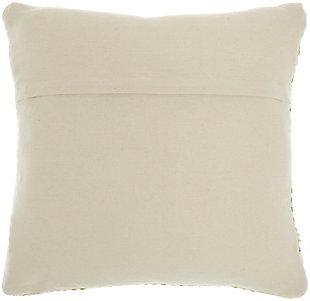 Spruce up the look of your couch or chair with ease with this casual throw pillow from mina victory home accents. It features a woven diamond pattern repeated on an ivory background, for a look that works well in any modern space. Handcrafted from softly textured cotton, this cuddle-worthy throw pillow includes a fluffy polyester insert for a cozy lounging experience.Made of 100% cotton | Handcrafted | Soft polyfill | Zipper closure | Imported | Spot clean