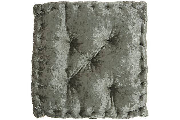 Relax in the comfort of this accent seat cushion from Mina Victory. Stuffed with plush polyester and wrapped in luxe poly-velvet, this classic tufted cushion will easily become a staple for your floor or chair seating. Combine several to make a larger seating area or for an extra-cozy lounge area. This design is a versatile fit for glam, modern and boho-chic decor.Made of polyester and cotton | Handcrafted | Soft polyfill | Imported | Spot clean