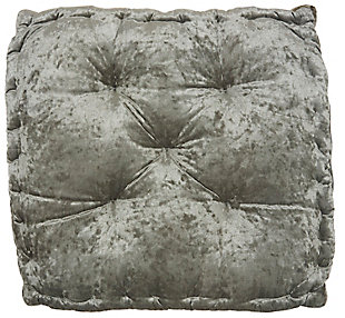 Nourison Mina Victory Life Styles Velvet Floor Pillow, Gray, large