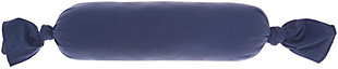 Nourison Mina Victory Life Styles Knotted Bolster 6" X 20" Throw Pillow, Navy, large