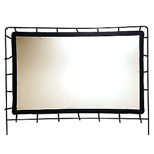 Total Homefx 96-Inch Metal Frame Outdoor Projection Screen, , large
