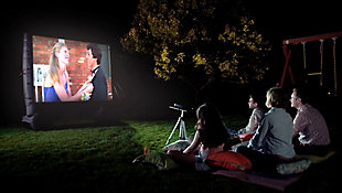 Total Homefx 1500 Outdoor Theatre Kit with 108 Inch Inflatable Screen, Speakers and Projector Stand, , rollover