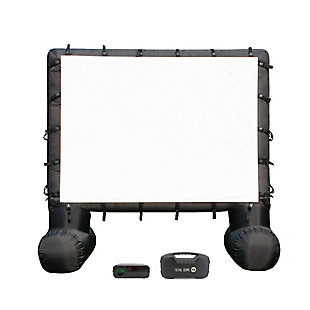 Total Homefx 1500 Outdoor Theatre Kit with 108 Inch Inflatable Screen and Projector Stand, , large