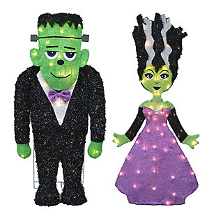 Spooky Town Monster and Bride Yard Set, , large