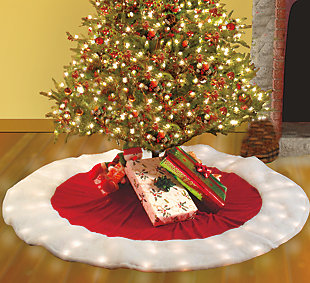 Brilliant 60 Inch LED Tree Skirt (8 Function Controller), , rollover