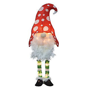 Candy Cane Lane 20 Inch Tall Gnome Outdoor 3D LED Yard Decor, , rollover