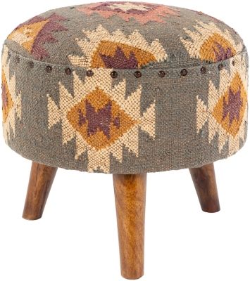 Surya Panja Stool, Sage/Multi, large