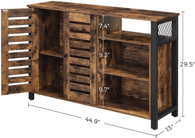Vasagle Rustic Sideboard Cabinet with 2 Doors | Ashley Furniture HomeStore