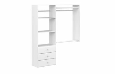 EasyFit 36-60 W Deluxe Closet System, White