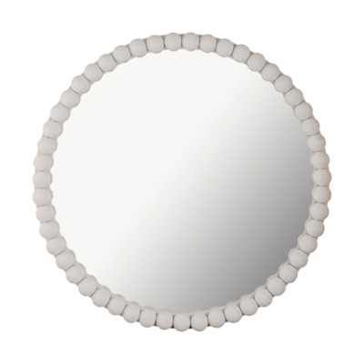 Baria Baria White Wooden Mirror, , large