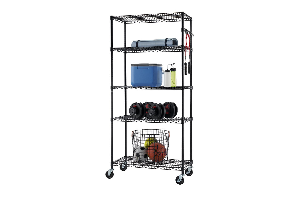 Trinity 5 Tier Wire Shelving Nsf With, Trinity 5 Tier Wire Shelving