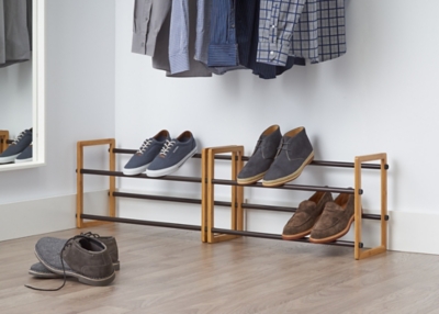 2-Tier Tubular Metal Shoe Rack