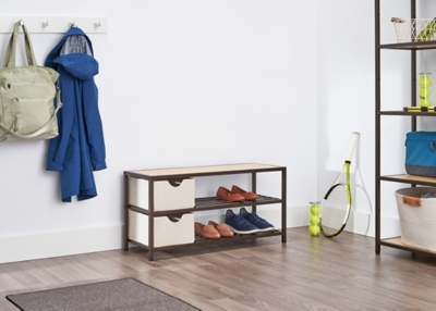 Ashley furniture shoe discount bench