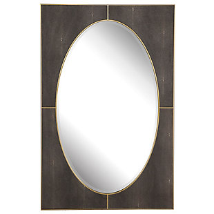 Uttermost Cyprus Gray Shagreen Mirror, , rollover