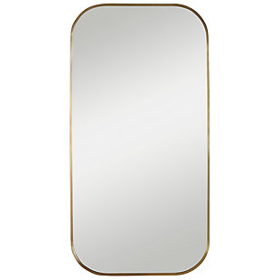 Uttermost Taft Plated Brass Mirror, , large