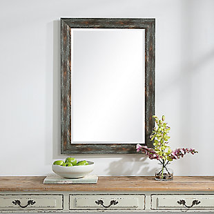 Uttermost Owenby Rustic Silver and Bronze Mirror, , rollover
