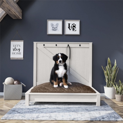 Ollie & Hutch Farmington Dog Bed, Ivory Pine, Ivory Pine, large