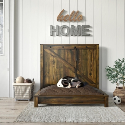 Ollie & Hutch Farmington Dog Bed, Rustic, Rustic, large