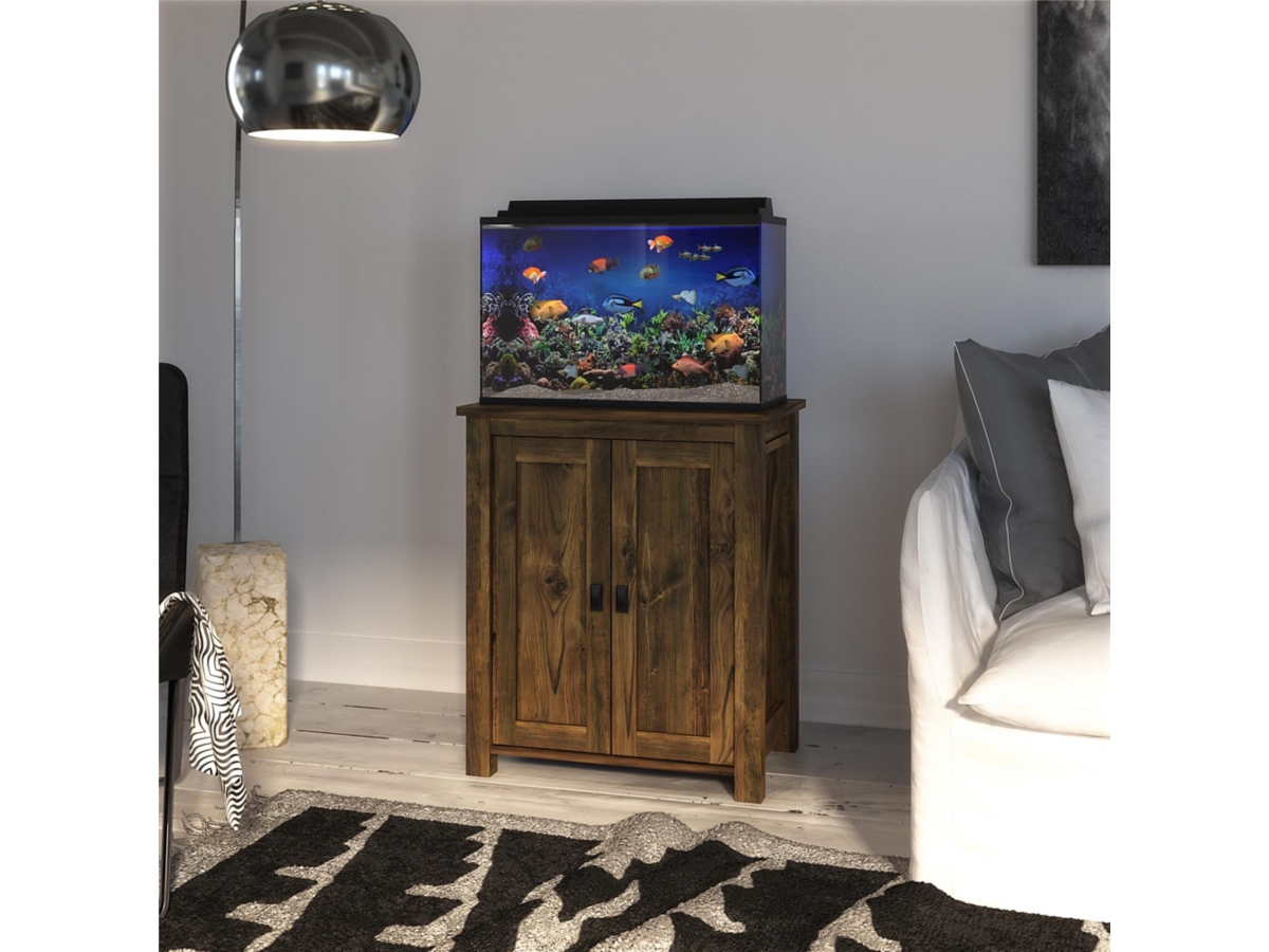 Pine aquarium stand best sale