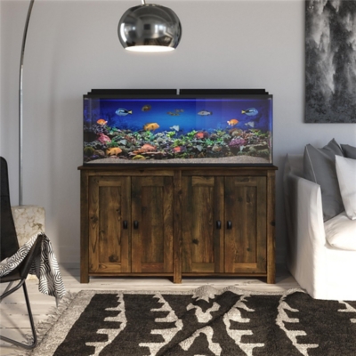 Aquarium tank outlet stand