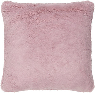 Surya Lapalapa Faux Fur Pillow Cover, Pink, rollover