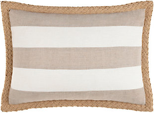 Surya Warrick Striped Pillow Cover, Cream, large