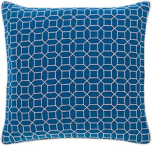 Surya Fenna Coastal Link Pillow Cover, Sky Blue, large