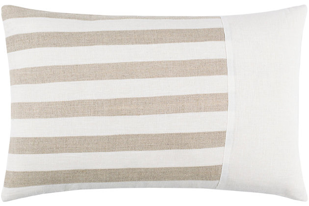 The meticulously woven construction of these pieces boasts durability and will provide natural charm into your decor space. Made with linen, linen in india, spot clean only, line dry. Manufacturers 30-day limited warranty.Farmhouse | Indoor | Front: 100% linen, back: 100% linen | Soft polyfill | Spot clean only | Line dry | Manufacturers 30 day limited warranty | Imported